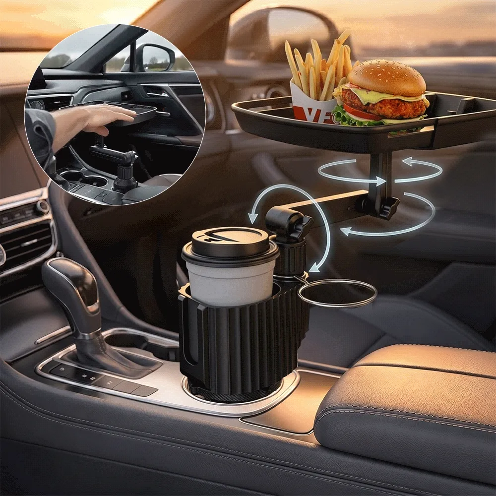 Animated demonstration of the tray swivel and articulated support arm
